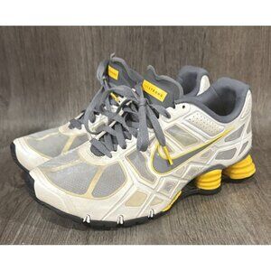 Nike Shox Shoes Womens US 10 EU 42 454121-170 Gray Yellow White